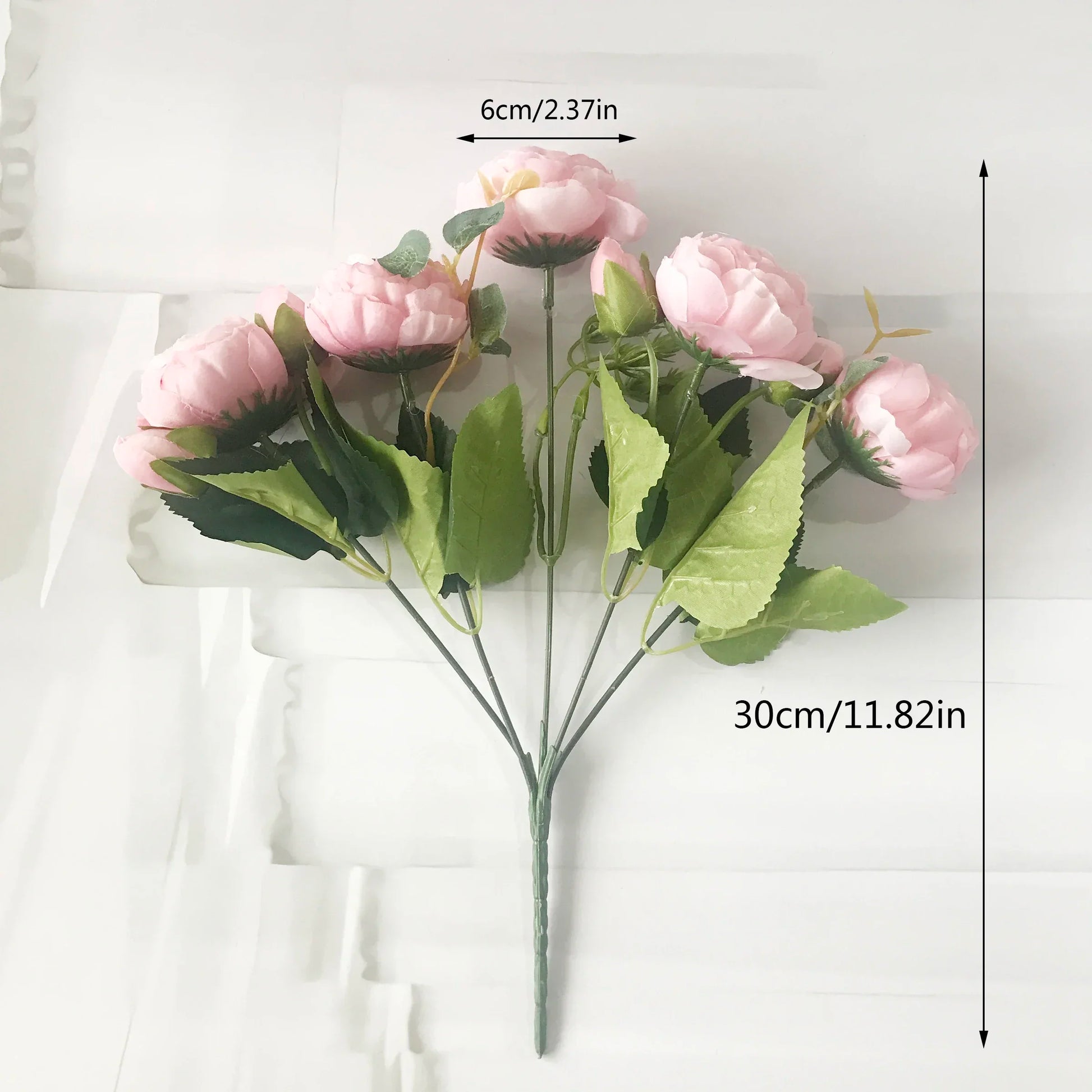 30cm Rose Pink Silk Peony Artificial Flowers Bouquet 5 Big Head and 4 Bud Cheap Fake Flowers for Home Wedding Decoration indoor - Buy online at  Vibe In Cart.