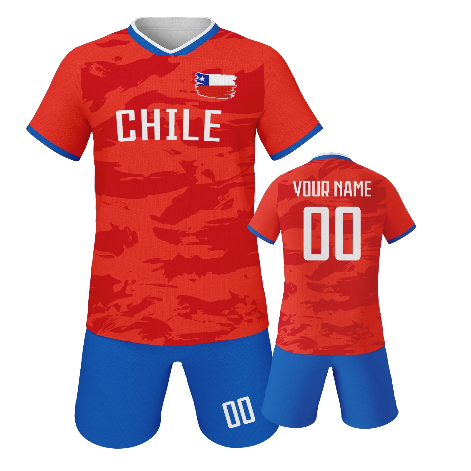 Custom Chile Soccer Jerseys for Kids Personalized Soccer Uniforms with Name Number Football Shirts Shorts Set for Boys Girls - Buy online at  Vibe In Cart.