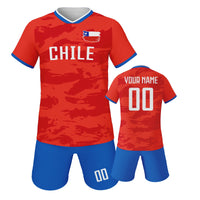 Custom Chile Soccer Jerseys for Kids Personalized Soccer Uniforms with Name Number Football Shirts Shorts Set for Boys Girls - Buy online at  Vibe In Cart.