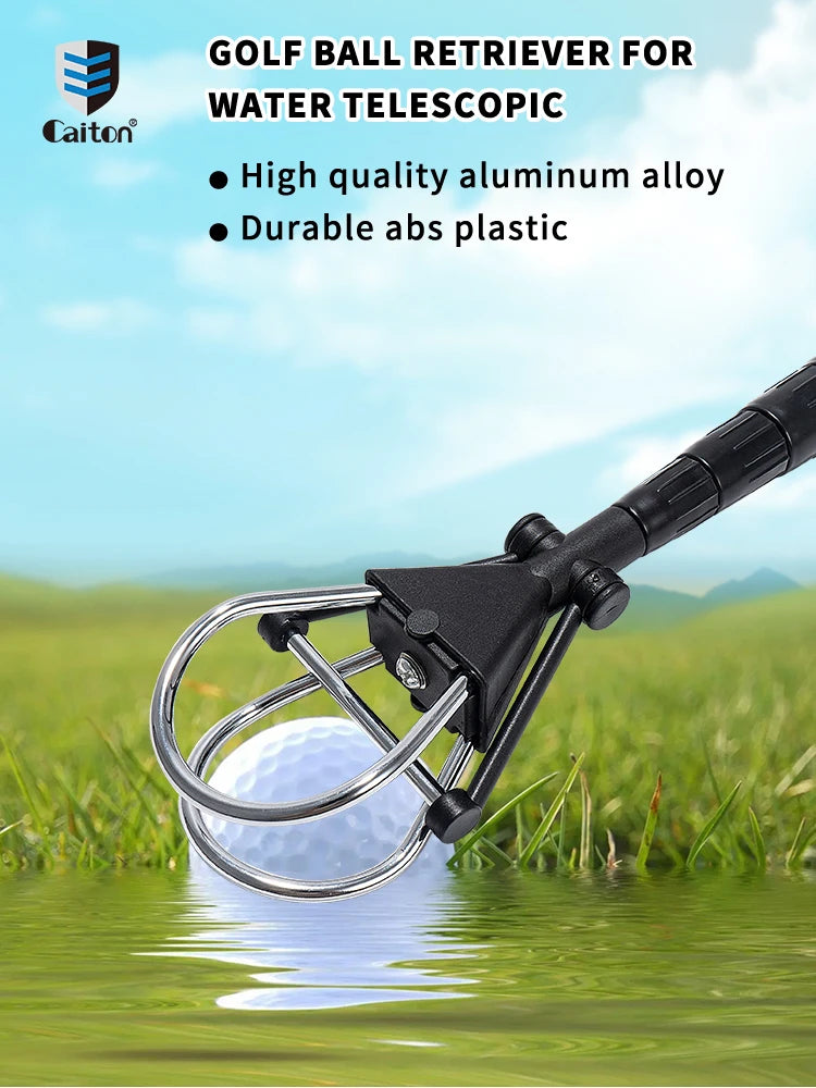 6FT/15FT Golf Ball Retriever, Telescopic Aluminum Pole, Durable and Lightweight, Easy to Use, Ideal for Quick Ball Retrieval - Buy online at  Vibe In Cart.
