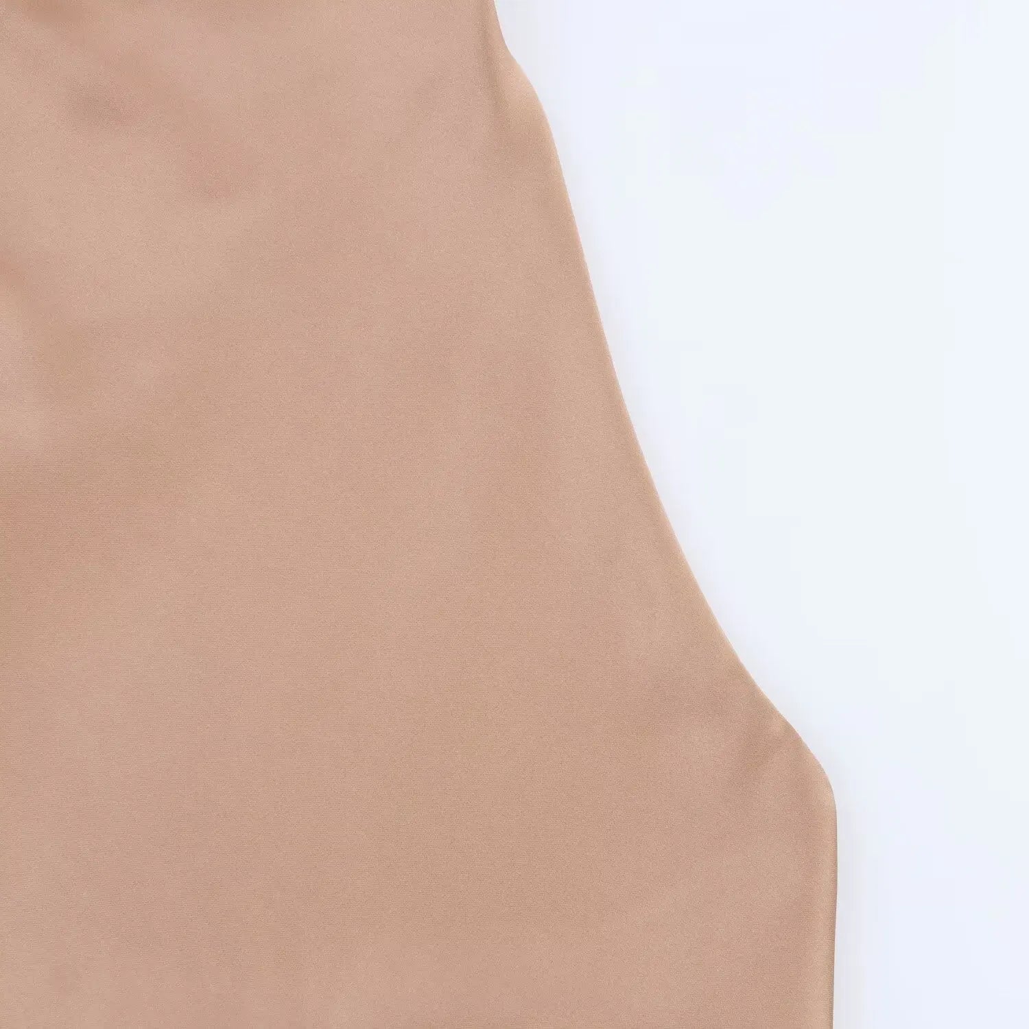 Women's Short Sleeveless Backless Tops with Buttons, Polyester