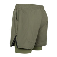 men's Fitness double-deck training Sports Shorts Summer 2 in 1 Quick Dry Gym Beach Pants Running Shorts Outdoor men Sweatpants - Buy online at  Vibe In Cart.