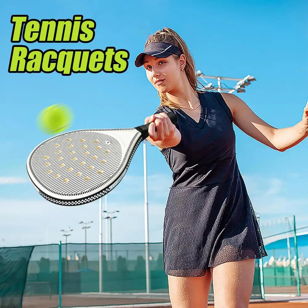 Padel Tennis Rackets beach tennis racketCarbon Fiber  Lightweight Tennis Rackets Outdoor Sports Mens and Womens  Glowing Racket - Buy online at  Vibe In Cart.