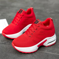 Women's Platform Mesh Breathable Sneakers Womens Spring New Casual Wedge Basket Shoes Tennis Female Thick Woman Summer Trainers - Buy online at  Vibe In Cart.