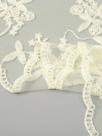 Adult Women's Triangular Lace Polyester Hair Scarf Accessory