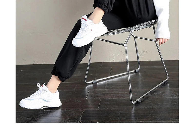 Women's Drawstring Thick Warm Polyester Winter Sports Pants