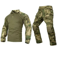 Camo Tactical Uniform Set with Cotton Polyester Shirt and Pants