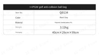 Golf Bag Large Capacity Travel Waterproof Multi-Function Anti-Collision