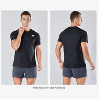 Men's Summer Exercise Trainning T-shirt High Quality Breathable Quick Dry Short Sleeved Top Marathon Gym Fitness Basketball Tees - Buy online at  Vibe In Cart.