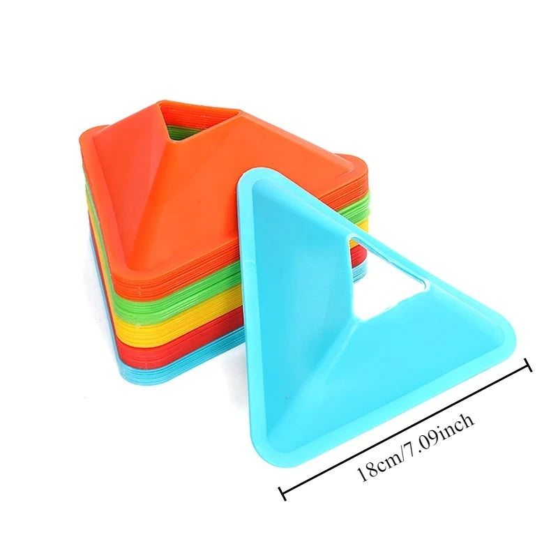 5PCS Football Training Disc Triangle Soccer Practice Field Sports Agility Training Cone Portable Equipment For Kids Adult - Buy online at  Vibe In Cart.