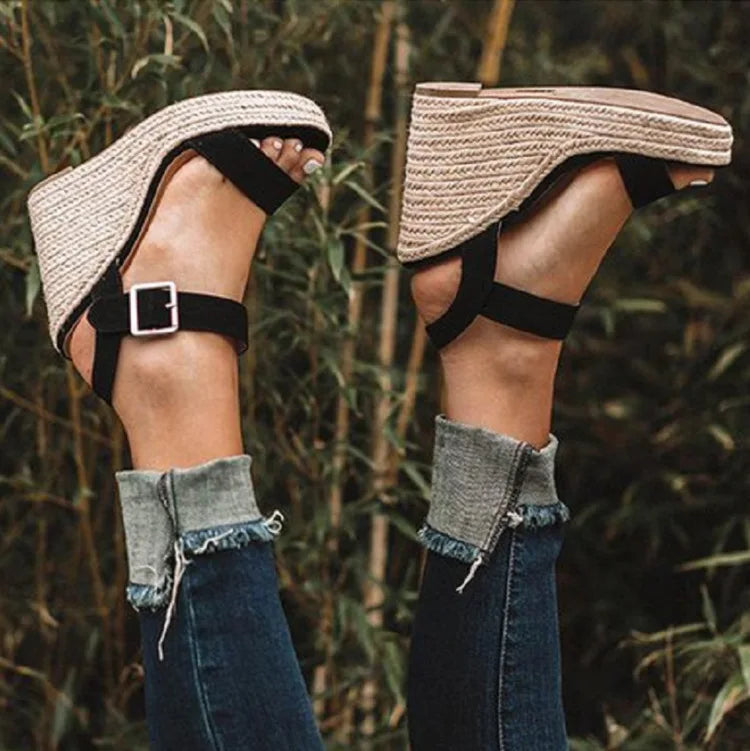 High Heels Women Leisure Wedge heel sandals 2024 New Summer Sandals Party Platform Wedges Heeled Fish mouth sandalias - Buy online at  Vibe In Cart.