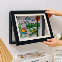 Children Drawing Frame A4 Wooden poster frame for walls Children's Art frame Changeable Kids Pictures Display Frames Home Decor - Buy online at  Vibe In Cart.