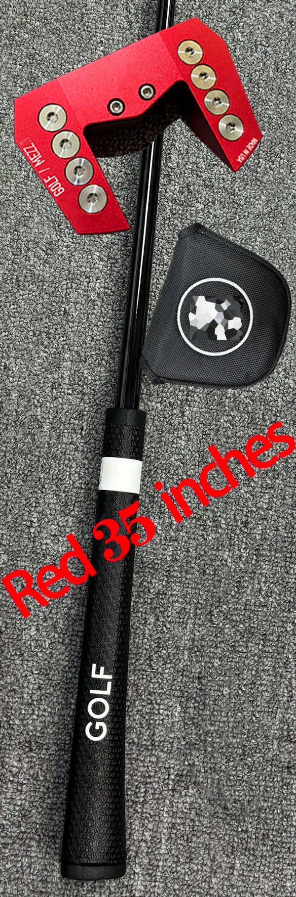 Right-Handed Golf Putter with Steel Shaft, Black, 33-35 Inches