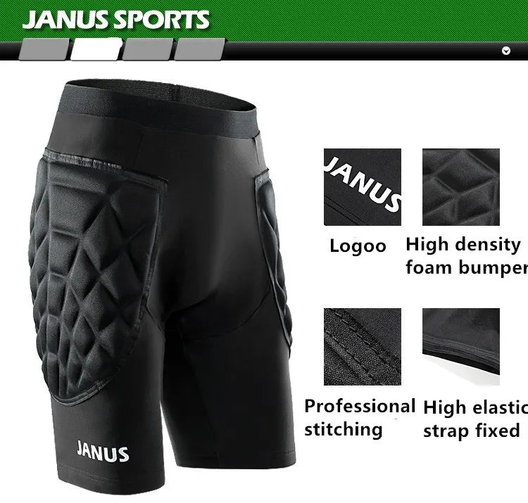 Goalkeepers Football Shorts Men Soccer Training Tights Futbol Protection Sponge Roller Skating Doorkeeper Shorts Jersey Crash - Buy online at  Vibe In Cart.