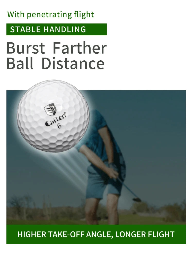 Caiton 50pcs 3-Layer Golf Balls - 332 Dimple, Max Distance, Spin Control, Durable, Accurate - Ideal for Training & Play - Buy online at  Vibe In Cart.