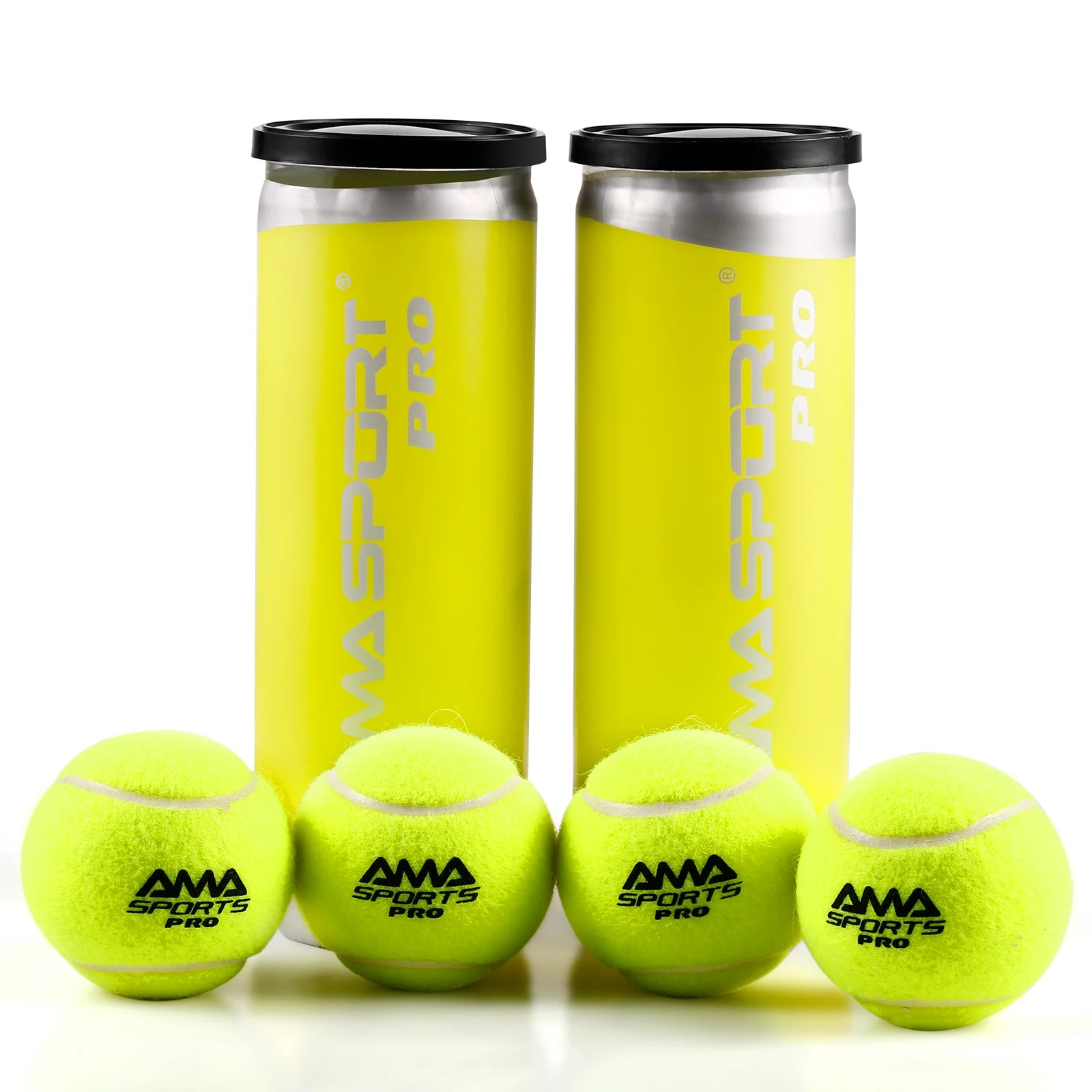 Pressurized Padel Balls, 3 Pack, 63.5-67.5mm Diameter for Events