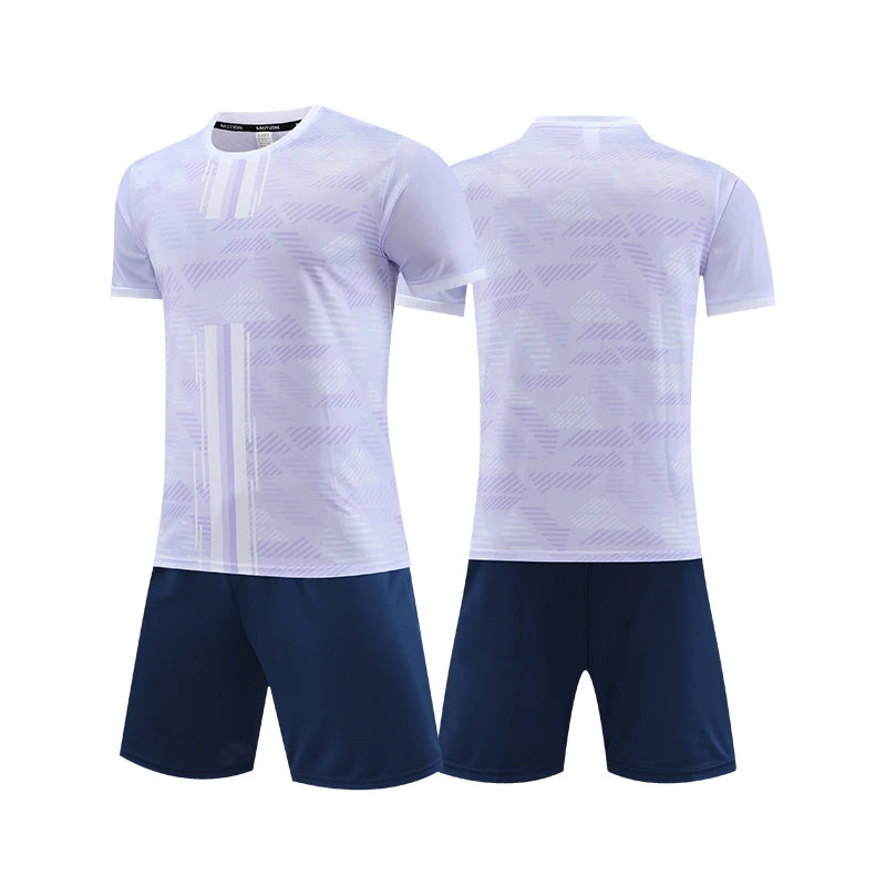 Soccer Uniform Set for Adults and Kids with Shirt and Shorts