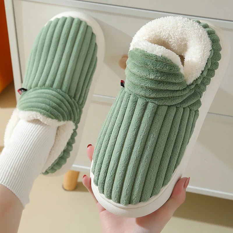 Shevalues Winter Men Slippers Short Plush Men Cotton Boots Indoor Fluffy House Fur Slippers Men Casual Soft Fur Furry Men Shoes - Buy online at  Vibe In Cart.