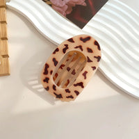 Plastic Hair Claw Clip for Women with Curved Design