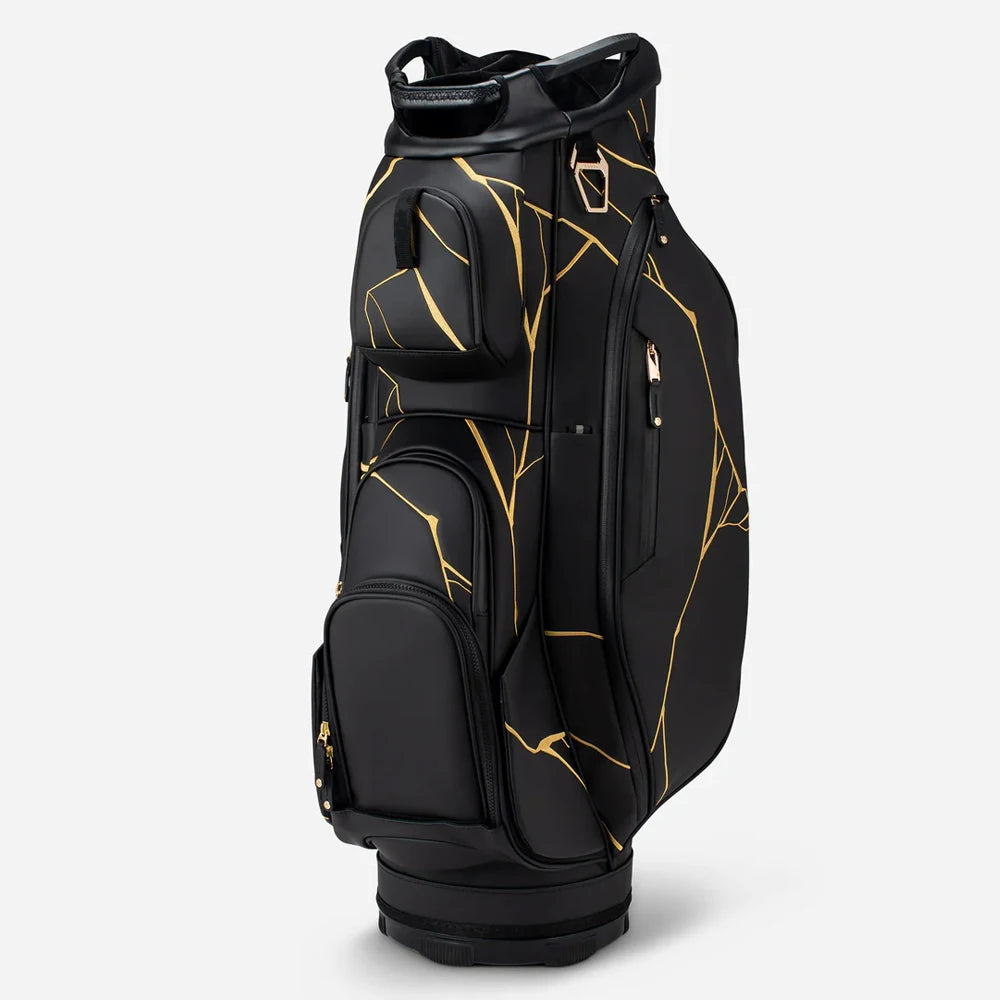 ASL GOLF OEM Brand Custom logo Black Tour Staff Golf Bags Pu Leather Waterproof Golf Bag for  with 14 - Buy online at  Vibe In Cart.