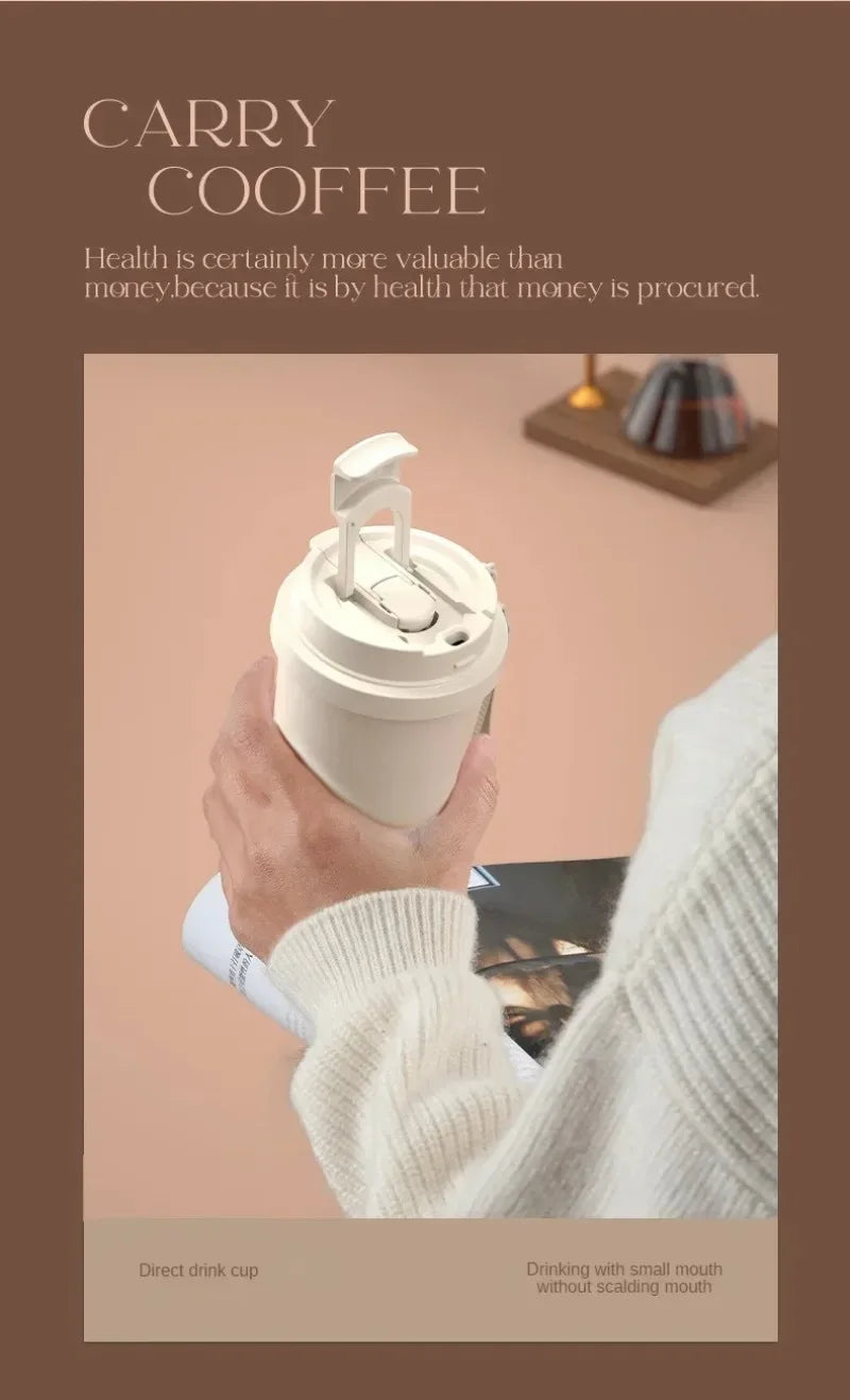 Large Capacity Ceramic Vacuum Flasks Reusable Double Wall Thermoses Stainless Steel Coffee Mug Insulated Cup Home Drinkware - Buy online at  Vibe In Cart.