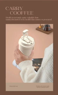 Large Capacity Ceramic Vacuum Flasks Reusable Double Wall Thermoses Stainless Steel Coffee Mug Insulated Cup Home Drinkware - Buy online at  Vibe In Cart.