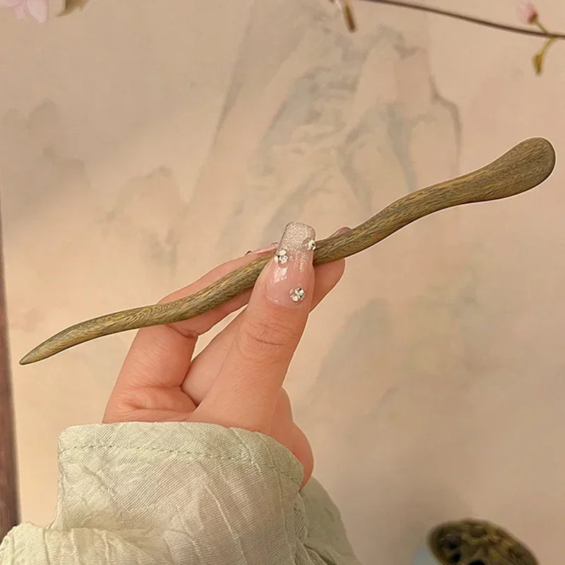 Vintage Wood Hair Sticks Pins Hairwear Hairpins Head Pins DIY Handmade Wooden Head Jewelry Hair Accessories Ornaments for Women - Buy online at  Vibe In Cart.