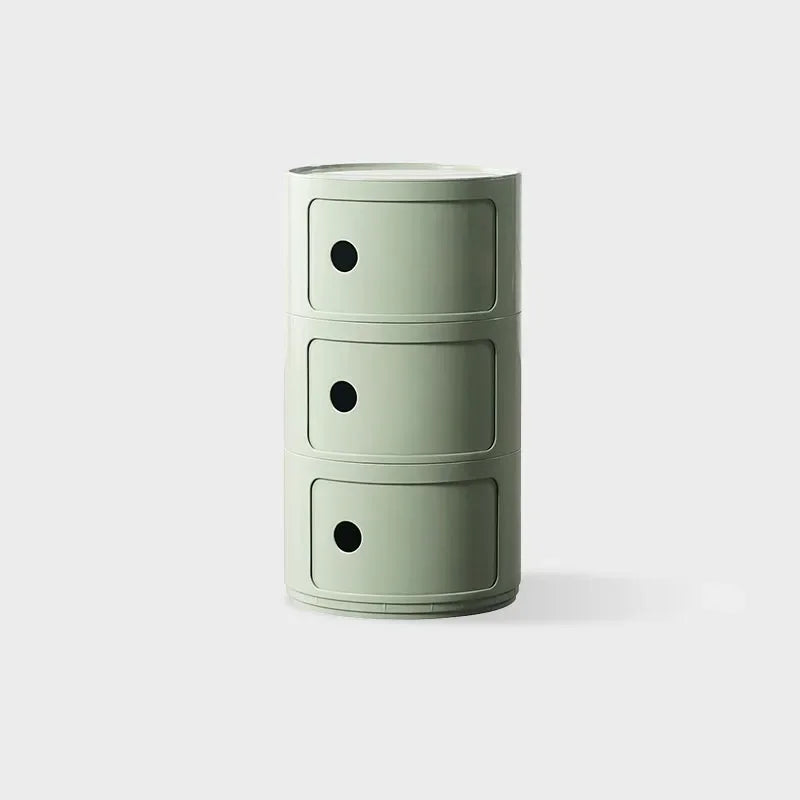 Round bedside table nordic plastic Bedside cabinet for bedroom small side end table nightstand Storage locker - Buy online at  Vibe In Cart.