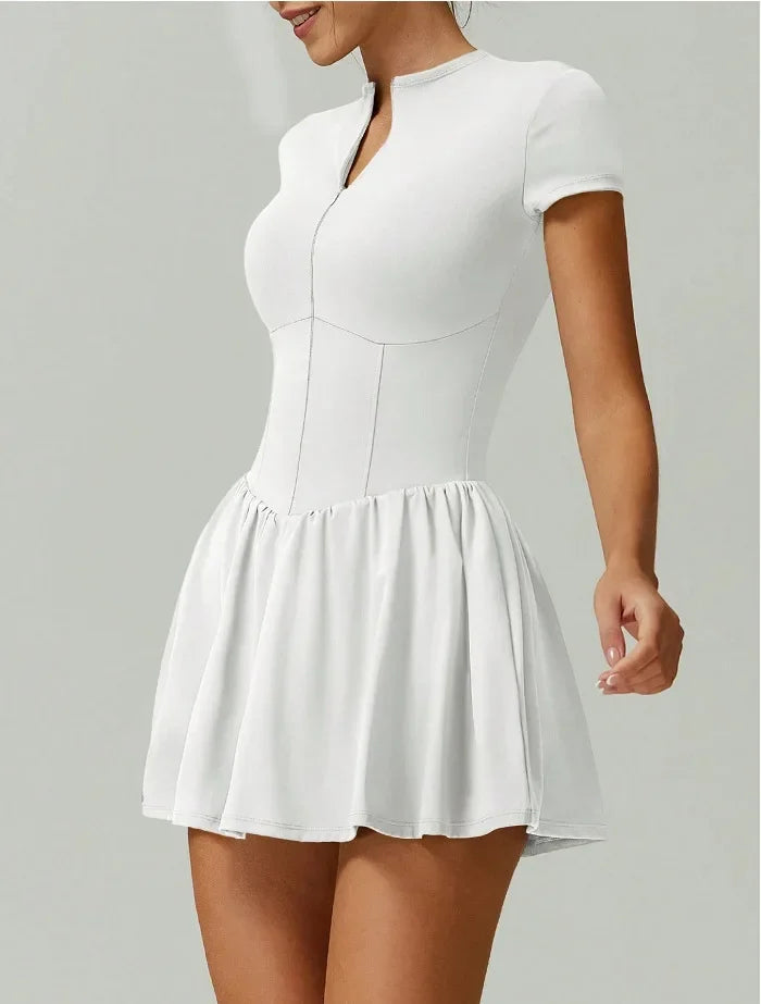 Tennis Dress With Shorts Tennis Wear Workout Gym Outfit Sport Golf Dress Women Casual Slim Fit Stretchy Badminton Clothing - Buy online at  Vibe In Cart.