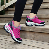 Ladies Sneakers Comfortable Breathable Platform Shoes Fashion Lace Up Female Casual Shoes for Women Outdoor Short Boots - Buy online at  Vibe In Cart.