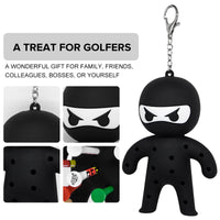 Cute Ninja Portable Golf Ball Tees Holder Keychain - Hote Sale Golf Accessory for Club Bag - Buy online at  Vibe In Cart.