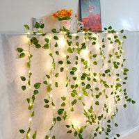 2 Meter Green Artificial Ivy Vine Garland with LED Lights