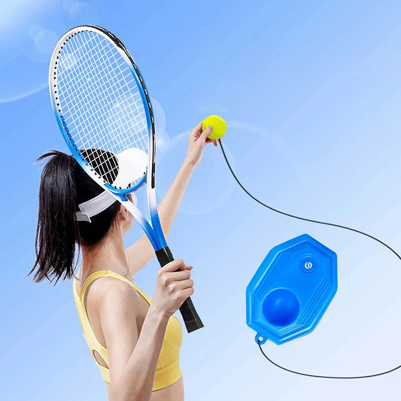 Portable Solo Tennis Trainer Rebound Tennis Ball With String Rope Self Tennis Practice Training Tool For Adults Kids Beginners - Buy online at  Vibe In Cart.