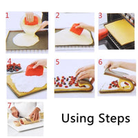 1PC Silicone Baking Mat Cake Roll Pad Macaron Swiss Roll Oven Mat Bakeware Baking Tools Kitchen Accessories - Buy online at  Vibe In Cart.