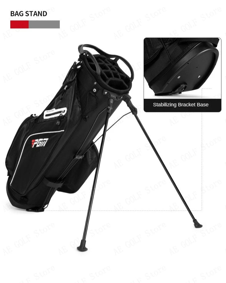 Lightweight Unisex Nylon Golf Rack Bag with 14 Insertions and Shoulder Strap