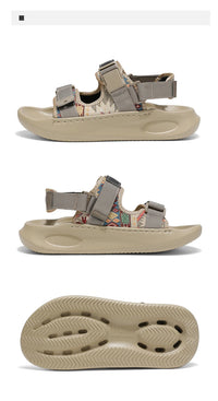 Men's Leisure Beach Gladiator Sandals with Fabric Upper