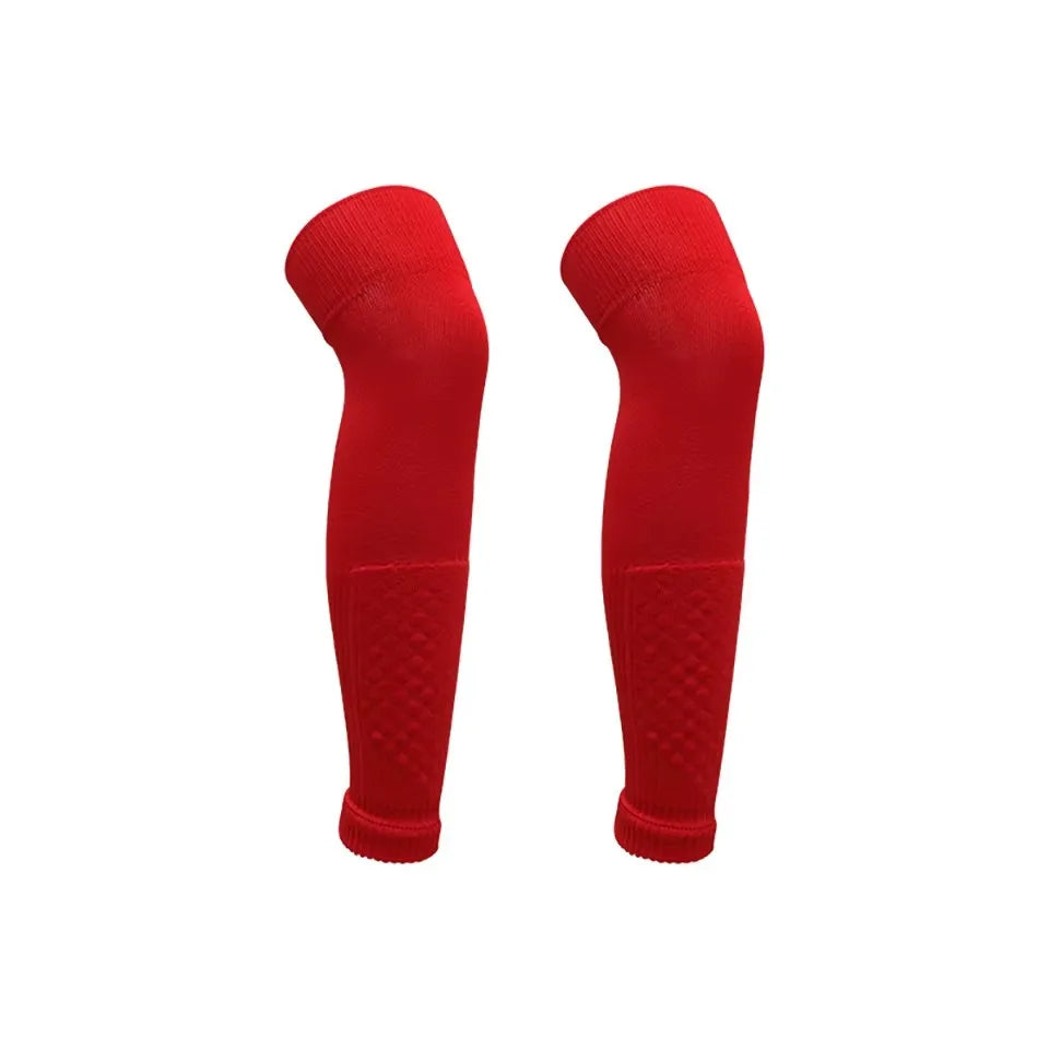1Pair Knee Over Football Leg Guards Socks Breathable Comfort Calf Long Sock Adult Children Soccer Sports Shin Guards Leg Covers - Buy online at  Vibe In Cart.