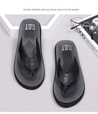 Men's GAT Flip-Flops Wide Strap Non-Pinch Retro Outdoor Anti-Slip Breathable British Style Sandals Beach Shoes - Buy online at  Vibe In Cart.