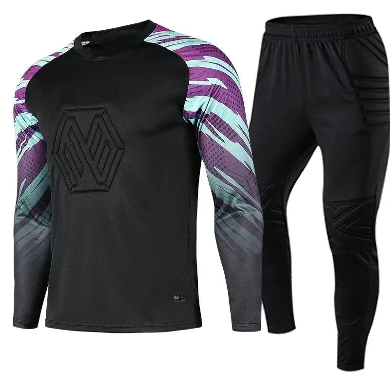 Adult Kids Football Goalkeeper Jerseys Tracksuit Custom Men Soccer Goalie Tracksuit Long Sleeve Uniform Boy Gatekeeper Outfit - Buy online at  Vibe In Cart.
