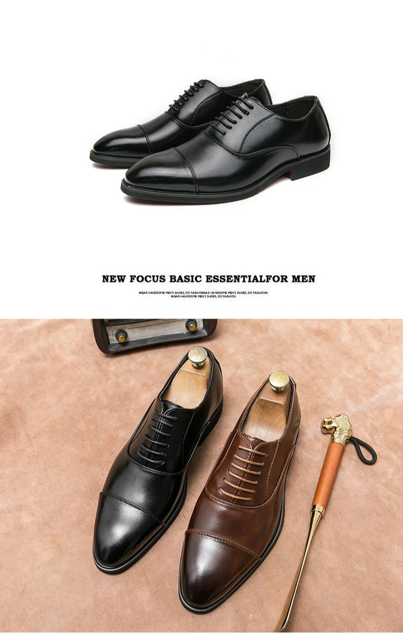 Mens Formal Oxford Shoes Business Leather Dress Shoes for Wedding Size 47 48 - Buy online at  Vibe In Cart.