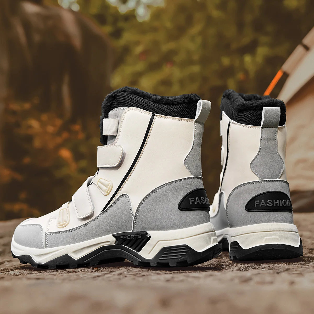 2025 high-top snow boots for men, new winter collection, outdoor leisure, slip-resistant and wear-resistant. - Buy online at  Vibe In Cart.