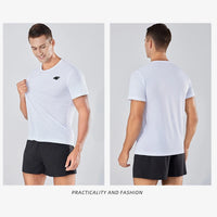 Men's Summer Exercise Trainning T-shirt High Quality Breathable Quick Dry Short Sleeved Top Marathon Gym Fitness Basketball Tees - Buy online at  Vibe In Cart.