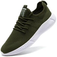 Men's Casual Sneakers Breathable Lace-Up Anti-Slip Shoes Size 39-50
