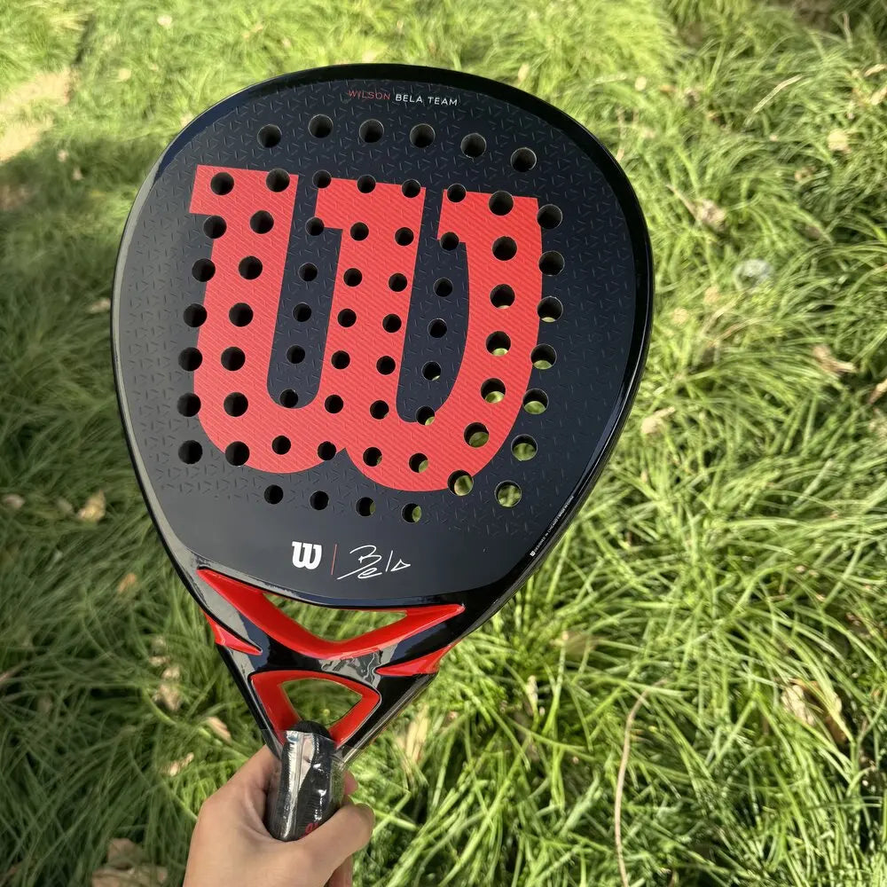 Wilson Professional Tennis Rackets Carbon Fibre Surface Diamond Shape with Eva Memory Flex Foam Core Padel Tennis Racquets - Buy online at  Vibe In Cart.