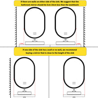 LUVODI Lighted Bluetooth Bathroom Mirror Led Backlit Illuminate Vanity Mirror with Time Date Display Anti-fog - Buy online at  Vibe In Cart.