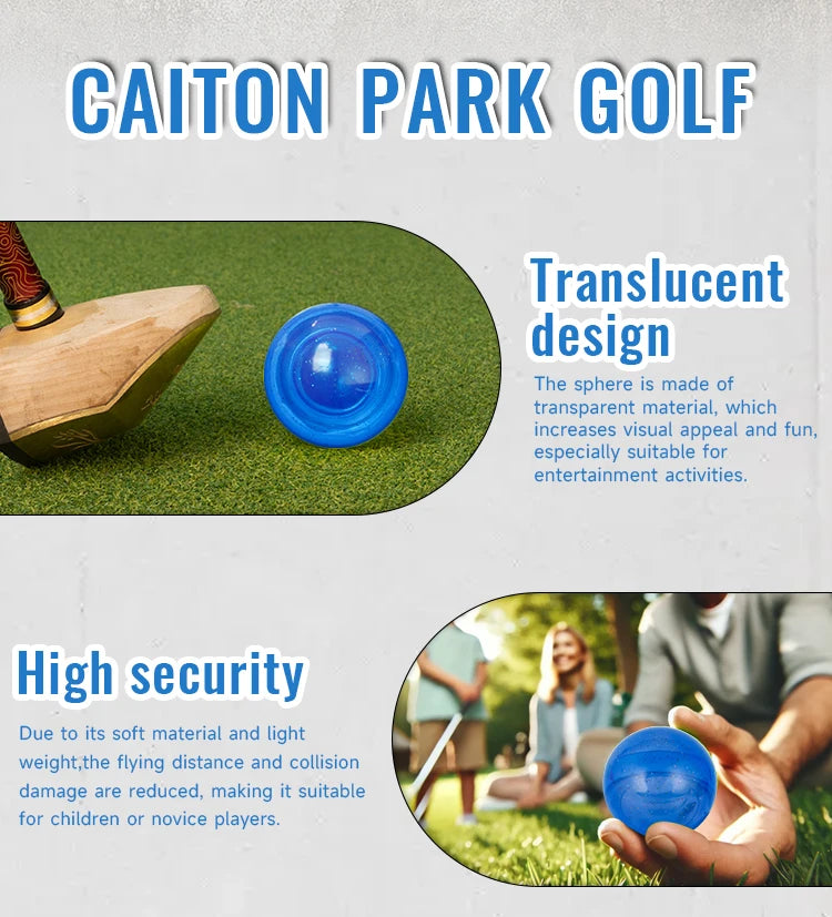 Caiton 1pc 3-Layer Park Golf Ball – Outdoor Elastic Practice, 5 Colors (Yellow/Blue/Green/Orange/Red), for Leisure & Beginners - Buy online at  Vibe In Cart.
