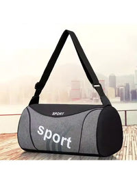 Unisex Nylon Bucket Gym Bag with Shoulder Strap for Travel