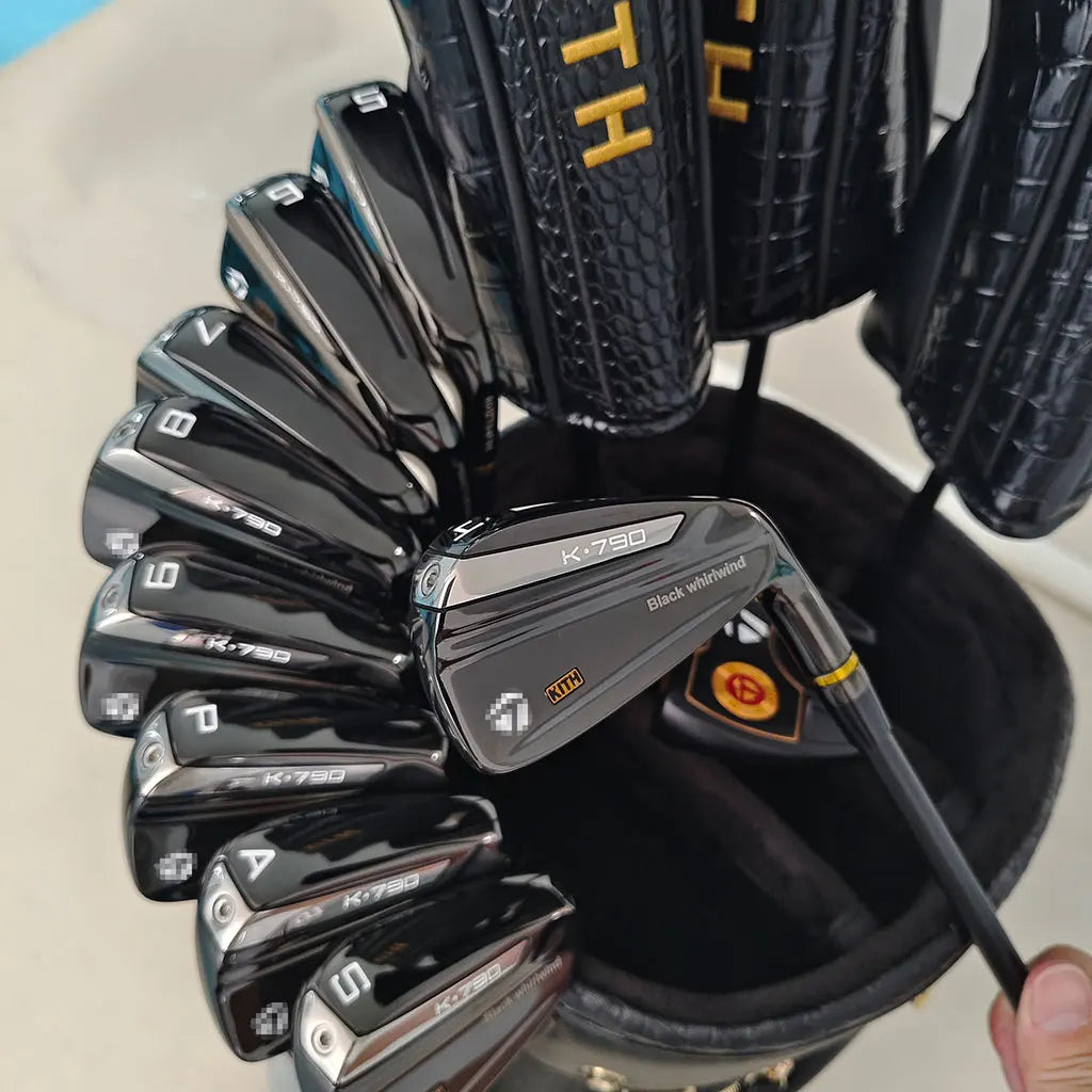 9-Piece Right Handed Golf Irons Set in Black with Graphite Shaft