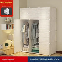 Modern Wooden Wardrobe with Shelves for Jewelry and Makeup