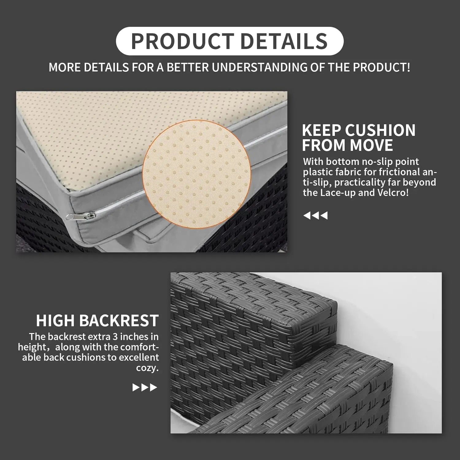 Patio Furniture Sets 7 Pieces Outdoor Furniture Sectional Patio Couches Set with Storage Table Light Grey Cushions - Buy online at  Vibe In Cart.